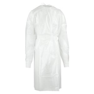 Isolation Gown Coated Polypropylene Universal White 10/Pk