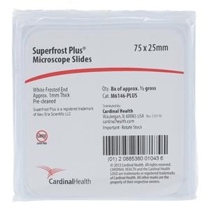SuperFrost Plus Frosted Microscope Slide 3x1" White 144/Gr, 10 GR/CA