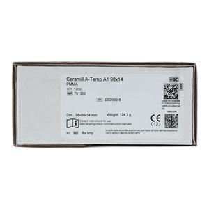 Ceramill A-Temp Stained PMMA Disc A1 98x14 1/Bx