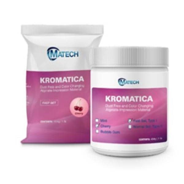 Kromatica Dust Free Alginate 1 Lb Canister Fast Set 12/Ca