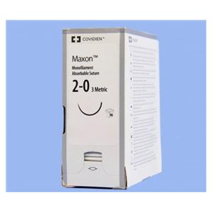 Maxon Suture 2-0 30" Polyglyconate Copolymer Monofilament GS-22 Green 36/Ca