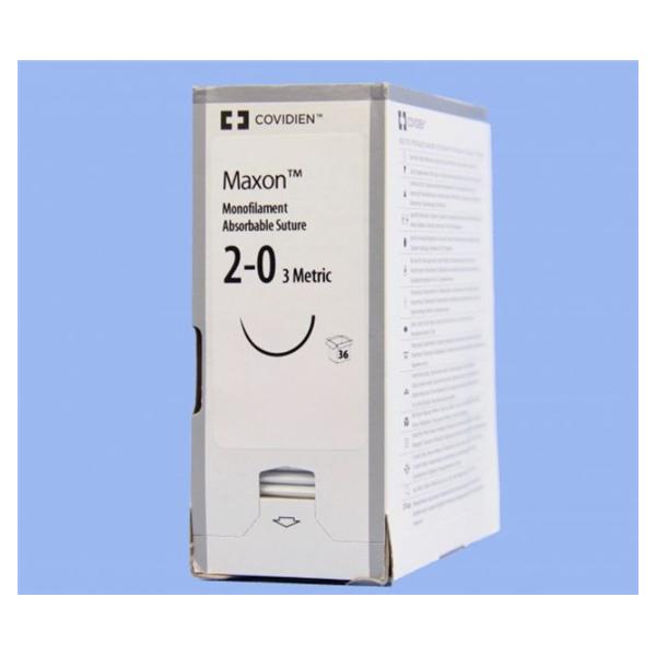 Maxon Suture 2-0 30" Polyglyconate Copolymer Monofilament GS-22 Green 36/Ca
