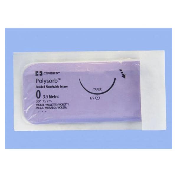 Polysorb Suture Polyester Braid 0 30" Absorbable GS-21 Taper Poin...