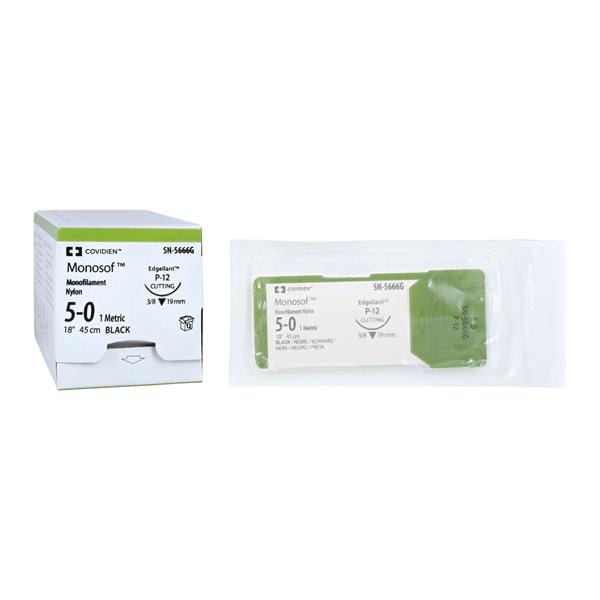 Monosof Suture Nylon Monofilament 5-0 18" Non-Absorbable P-12 Pre...