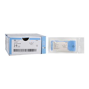 Sofsilk Suture Silk Braid 2-0 30" Non-Absorbable V-20 Taper Point...