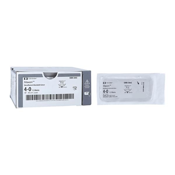 Maxon Suture Polyglyconate Copolymer Monofilament 4-0 18" Absorba...