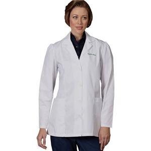 Lab Coat 3 Pockets Long Sleeves X-Small White Womens Ea