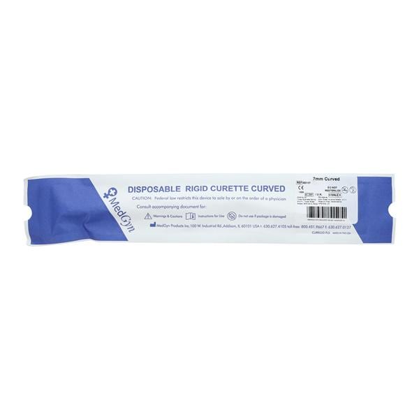 Vacurette Uterine Vacuum Curette 7mm Plastic Sterile Disposable Ea