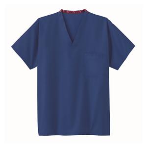 Essentials Scrub Tunic V-Neck 1 Pocket Medium Navy Unisex Ea