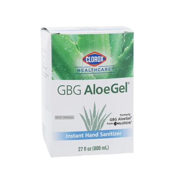 GBG AloeGel Gel Sanitizer 800 mL 65% Ethyl Alcohol Each, 12 EA/CA