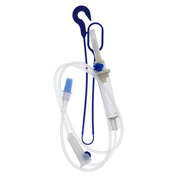 IV Solution Set Bag Hanger 10 Drops/mL 37" Male Luer Lock Adapter...