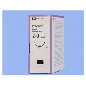 Polysorb Suture Polyester Braid 2-0 30" Absorbable GS-22 Taper Po...