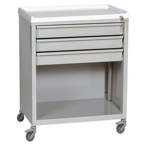 Treatment/Procedure Cart 27.25x23.38x15.13" (4) Caster (3) Drawer