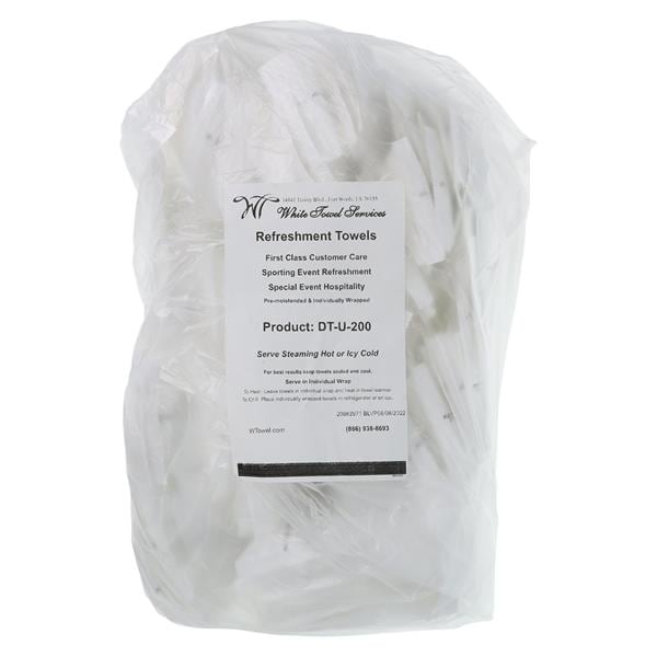 Refreshment Towel Disposable Synthetic Non-Sterile Unscented 8 in...