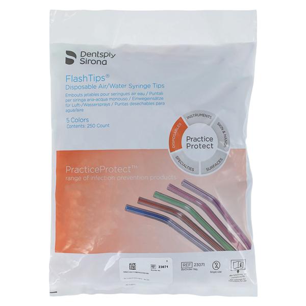 FlashTips Air / Water Syringe Tip Assorted Disposable 250/Bag