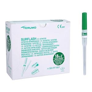SurFlash IV Catheter 18 Gauge 2" 2" Polyurethane Sterile Not Made...