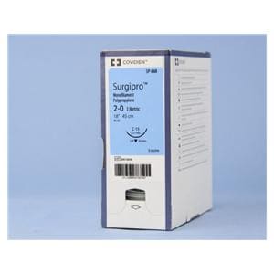 Surgipro Suture Polypropylene Monofilament 2-0 18" Non-Absorbable...