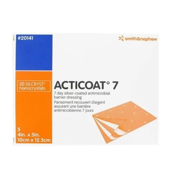 Acticoat 7 Polyethylene Net/Rayon/Polyester Wound Dressing 4x5" S...
