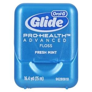 Glide Pro-Health Unwaxed Teflon Floss 15 Meter Fresh Mint 72/Bx