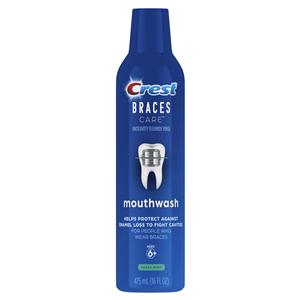 Crest Fresh Mint Mouthwash 475 mL 4/Ca