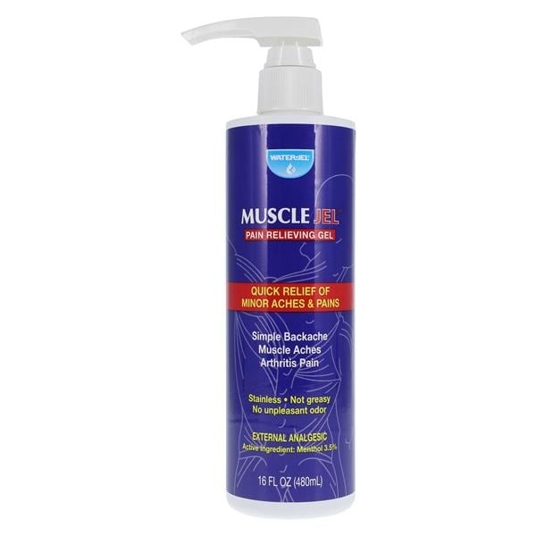 Muscle Jel Analgesic Gel 3.5% Pump 16oz/Bottle, 6 BT/CA
