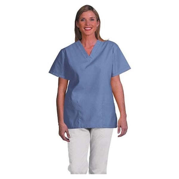 Fashion Seal Scrub Shirt 7284 Womens Medium Cobalt Blue Ea