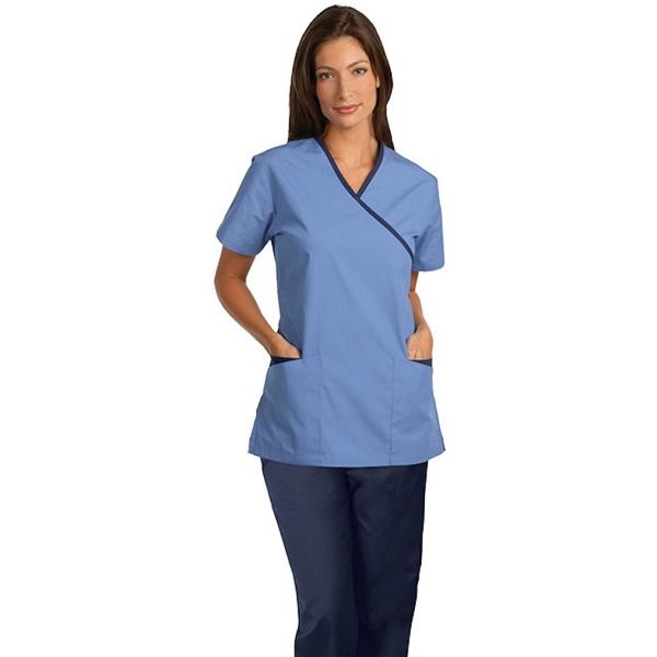 Fashion Seal Scrub Shirt 7002 Womens Large Ceil Blue Ea