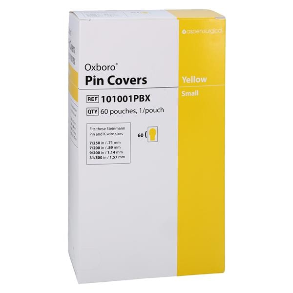 Oxboro Pin/K-Wire Cover Yellow .028-.062" Thermoplastic Sterile D...