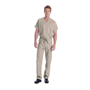 Scrub Shirt Adult Unisex Sand 65% Polyester / 35% Cotton 7502 Pul...