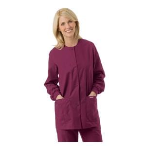 Warm-Up Jacket Adult Womens Wine 65% Polyester / 35% Cotton 7525...