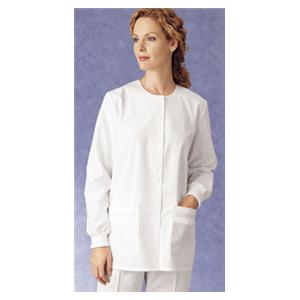 Essentials Warm-Up Jacket Adult Womens White 65% Polyester / 35%...