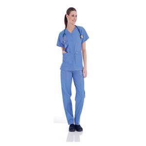 Scrub Shirt Adult Womens Ceil Blue 65% Polyester / 35% Cotton 823...