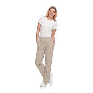 Scrub Pant Adult Womens Sand 65% Polyester / 35% Cotton 8327 Ease...