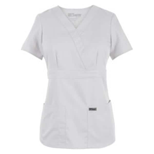 Greys Anatomy Scrub Shirt Adult Womens White 77% Polyester / 23%...