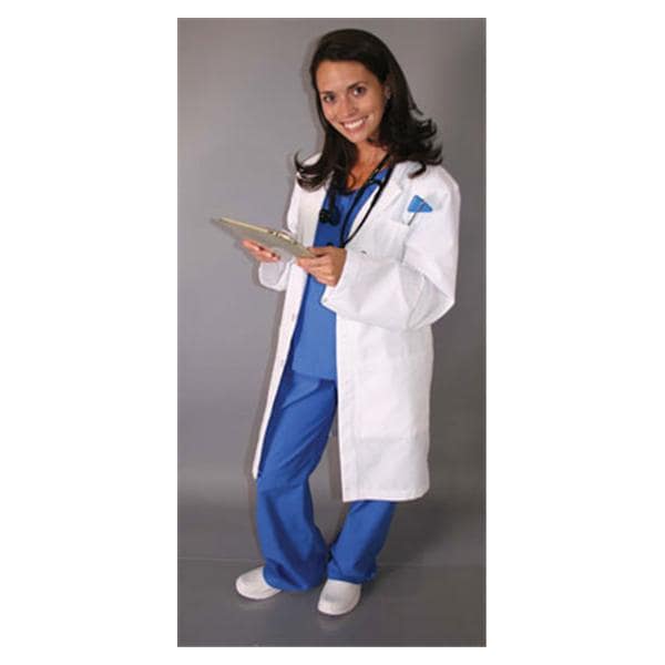 Lab Coat Adult Womens White 65% Polyester / 35% Cotton 3165 36 in...