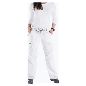Scrub Pant Adult Womens White 55% Cotton / 45% Polyester 701 Lind...