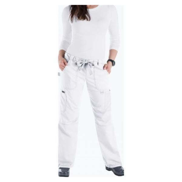 Scrub Pant Adult Womens White 55% Cotton / 45% Polyester 701 Lind...