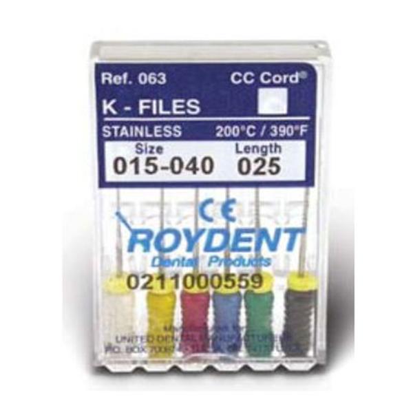 Hand K-Reamer 31 mm Size 20 Stainless Steel Yellow 6/Bx