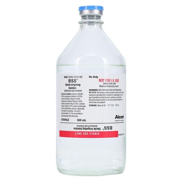 BSS Irrigation Solution - Bottle 500mL 6/Package