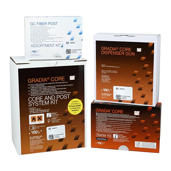Gradia Core Dual Cure Post & Core System Kit Ea