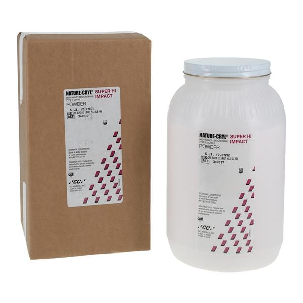 Nature-Cryl Denture Resin Super HI Impact Heat Cure Mild 5Lb