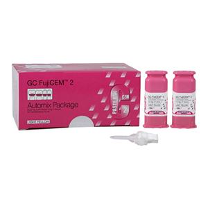 GC FujiCEM 2 Luting Resin Modified Glass Ionomer Automix Cement Wht 13.3 Gm 2/Pk