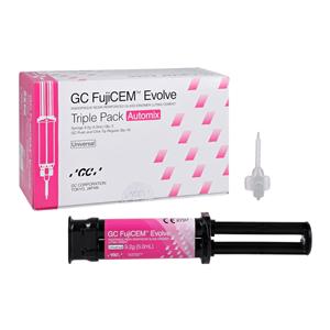 GC FujiCEM Evolve Resin Glass Ionomer Automix Cement Triple Pack Refill 3/Pk