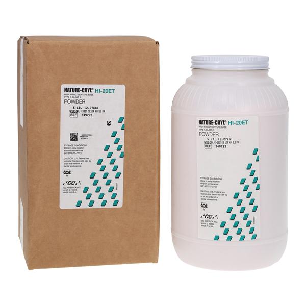 Nature-Cryl Denture Resin HI-20ET Heat Cure COE-LOR Heavy 5Lb