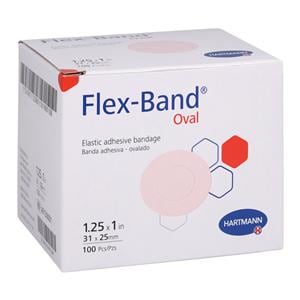 Flex-Band Bandage Fabric 1.25x1" Flesh Sterile 100/Bx