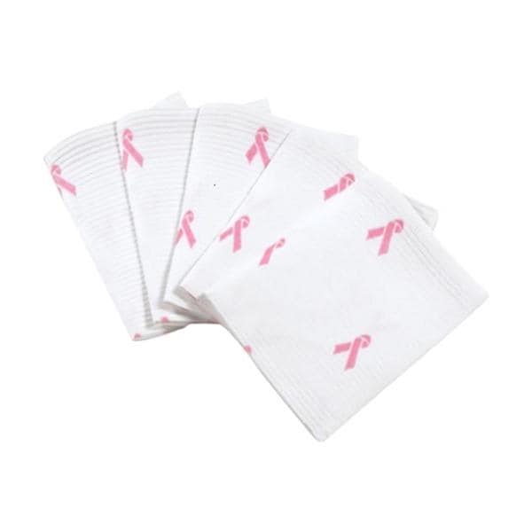 Econoback Patient Towel 2 Ply Polyethylene 13 in x 19 in Pink Disposable 500/Ca