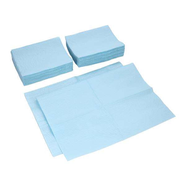 Advantage Plus Patient Towel 2 Ply Tiss/Poly 13 in x 18 in Bl Disposable 500/Ca