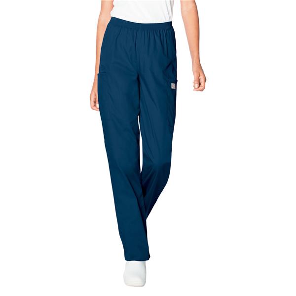 Scrub Pant Adult Womens Navy 65% Polyester / 35% Cotton Mid Rise...