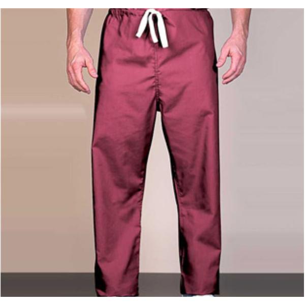 Scrub Pant 1 Pocket Medium Cranberry Unisex Ea