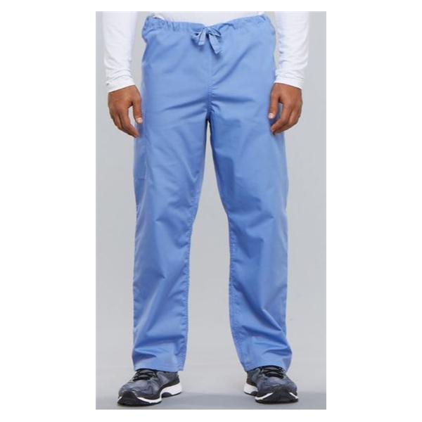 Cherokee Scrub Pant 65% Plstr/35% Ctn 3 Pockets Small Ceil Blue Unisex Ea